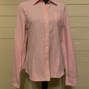 Polo Jeans RL pink and green button down shirt XL